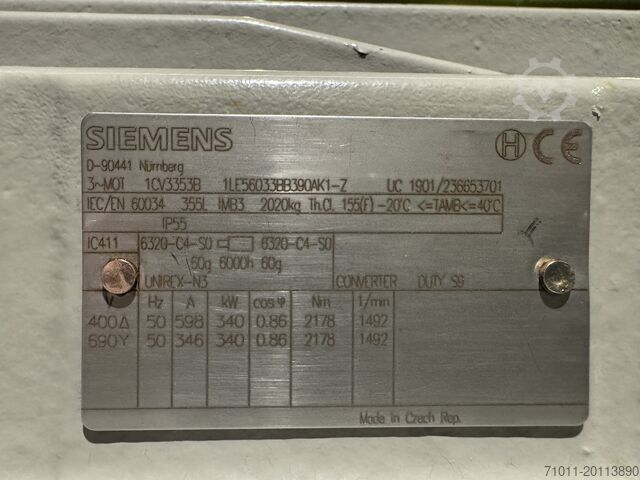Motor elétrico Siemens 1LE56033BB390AK1-Z