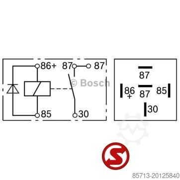 Elektromosság Bosch Occ Relais Bosch 24V 20A
