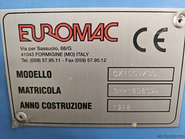 μηχανή διάτρησης Euromac CX 1000 30