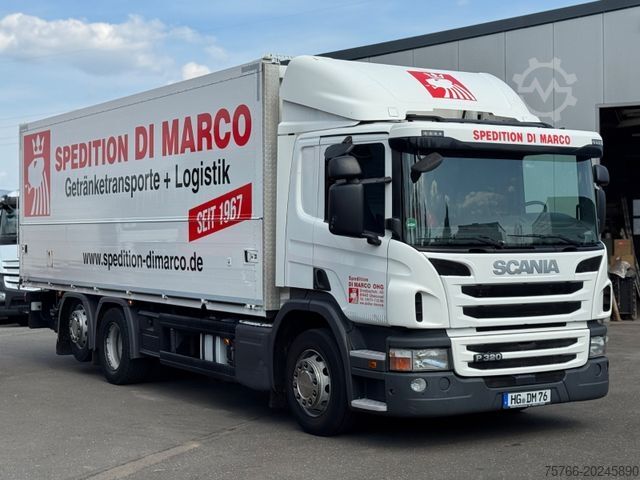 Φορτηγό μεταφοράς ποτών SCANIA P 320 / LBW / 2x AHK / LENKACHSE / 18 PAL