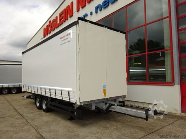 Open aanhangwagen met zeil Möslein TPW 105 D Schwebheim  Tandem- Planenanhänger Durchladen