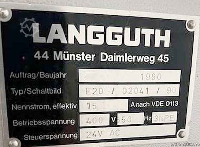 Μηχανή ετικετών υγρής κόλλας Langguth E20