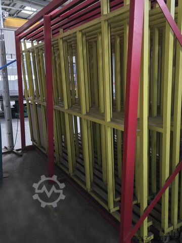 Scaffale porta vetro / inclinato a destra Metall-Anlagenbauer L.R.