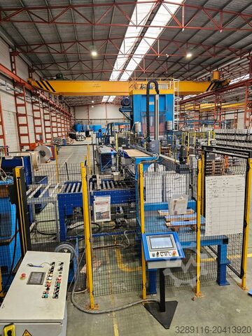 Conjunto completo de alimentação por bobina para produção de discos TIMAC TZZ-1604