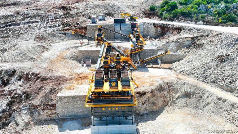 Breek- en zeefinstallatie FABO Stationary Crushing Plant Stationary Crushing and Screening Plants