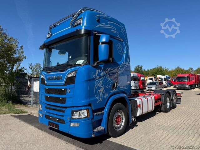 Truck chassis SCANIA R520 6X2*4 Fahrgestell V8/LENKACHSE/Retrader/Alu