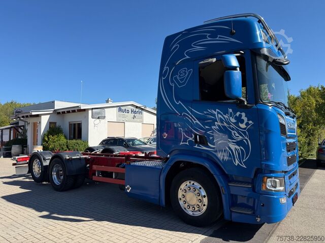 Truck chassis SCANIA R520 6X2*4 Fahrgestell V8/LENKACHSE/Retrader/Alu