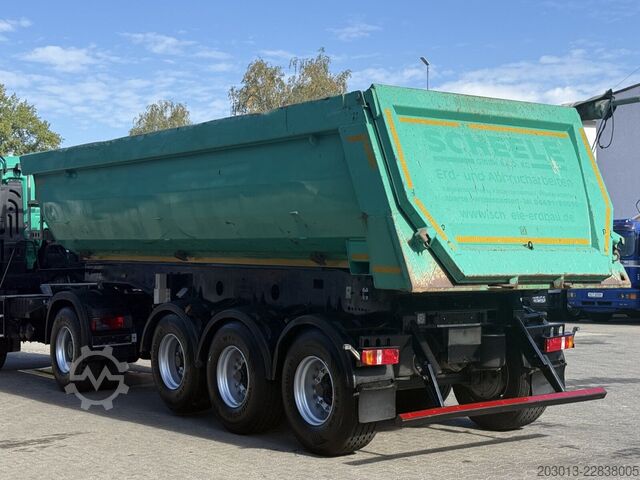 Tipper semitrailer MEILLER MEILLER KISA3 Kippauflieger 3 Achs Rollplane