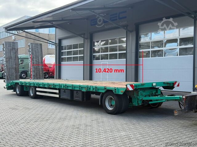 Low loader trailer MÜLLER-MITTELTAL N&S FZ-Bau TLPL30 Tieflader Anh. hydr. Laderampe