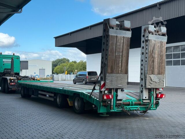 Low loader trailer MÜLLER-MITTELTAL N&S FZ-Bau TLPL30 Tieflader Anh. hydr. Laderampe
