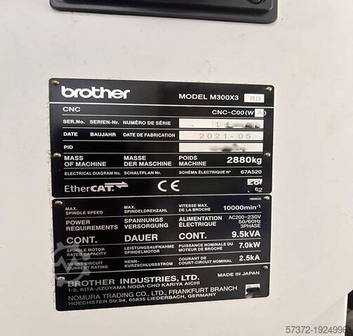 CNC machining centar Brother Speedio M300 X3 RD