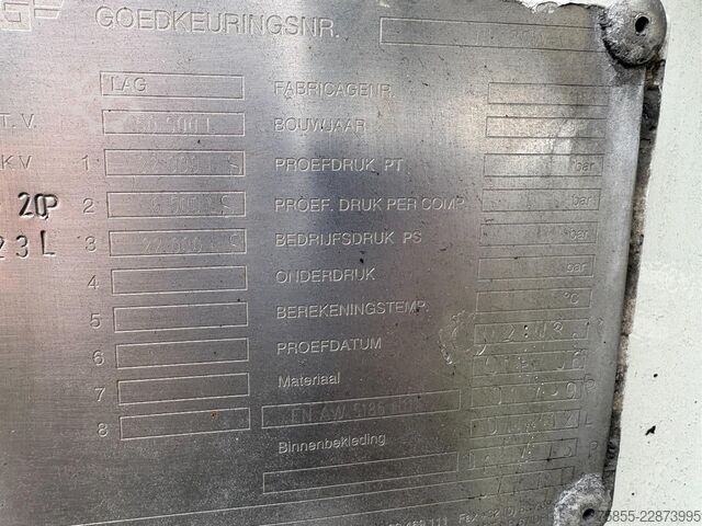 Zbiornik LAG O-3-43 PT Fuel Tank /  ADR / 3 Compartments / 4...