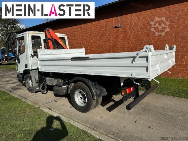Dreiseitenkipper IVECO ML75E16 3 S-Kipper Kran PK  9,4m-550 kg Greifer