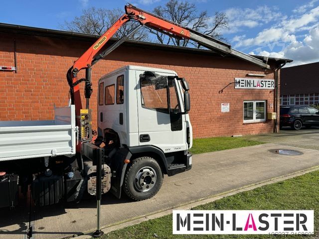 Dreiseitenkipper IVECO ML75E16 3 S-Kipper Kran PK  9,4m-550 kg Greifer