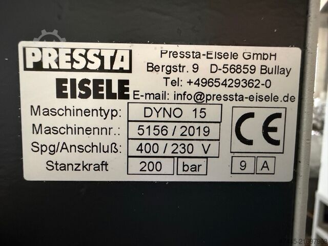 Punch Pressta Eisele Dyno 15