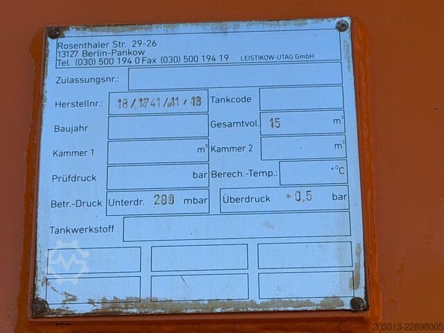 Cistercijsko vozilo za vakuumsko izvlačenje MAN TGS 26.400 6x4 BB Kanalreiniger Leistikow 15 m³