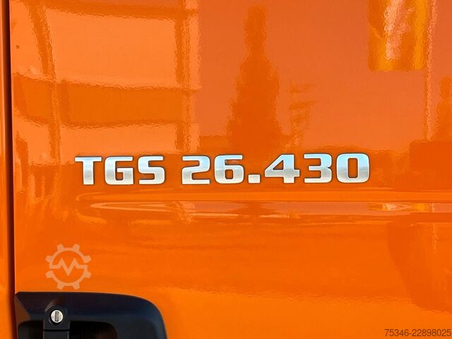 Ciężarówka z płaską platformą MAN TGS 26.430/Pritsche6,10m/Lenkachse/ADR/NL16,4 to