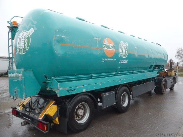 Silo oplegger 51m³ Heitling Silo/Futter/8 KA/Zwangsgelenkt