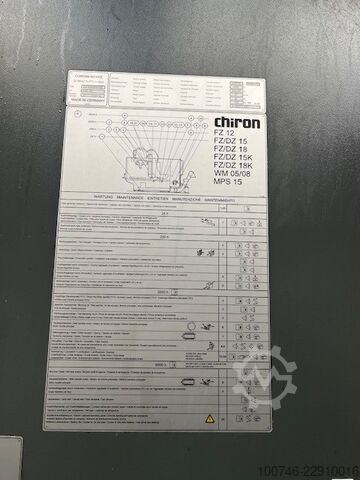 Centro de maquinação vertical CHIRON DZ15KWM HS