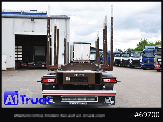 Semirremolque de troncos DOLL H3L-14XL Holz Tele, Lenkachse 275 tkm.