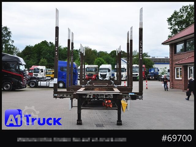 Semirremolque de troncos DOLL H3L-14XL Holz Tele, Lenkachse 275 tkm.