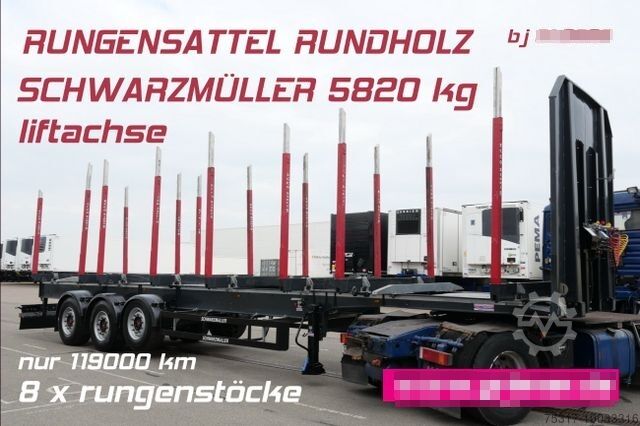 Schwarzmüller Y serie /RUNGENSATTEL HOLZ ECCO STEEL 9to / 8x