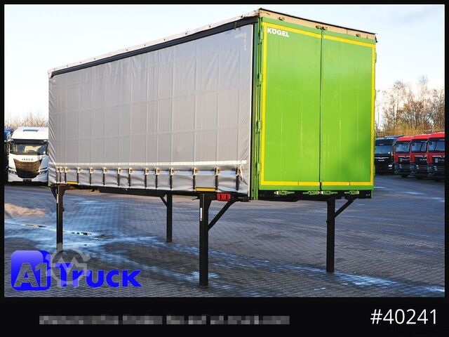 Châssis interchangeable avec plateau et bâche KOEGEL 7.45 BDF Wechselbrücke, neue Plane, Bordwand
