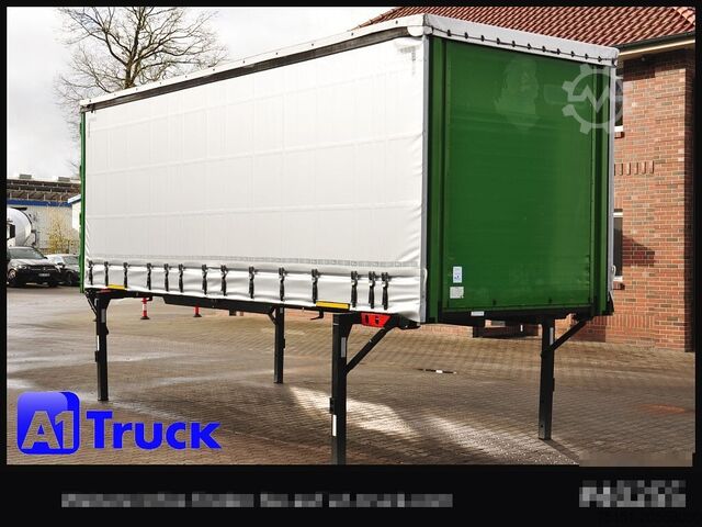 Châssis interchangeable avec plateau et bâche KOEGEL 7.45  BDF Wechselbrücke, neue Plane, Bordwand