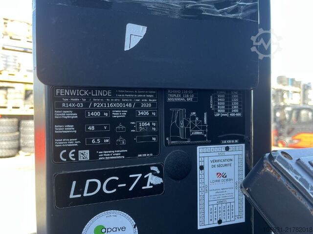 Carrello retrattile Linde R14X-03