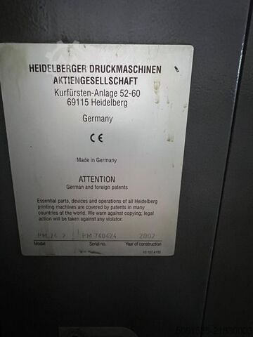 Ofset baskı makinesi Heidelberg Printmaster PM 74