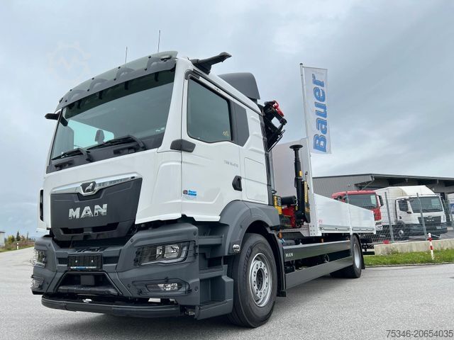 Grue montée sur camion MAN TGS 18.470 BL/ PK 14.502 /17m/Prit. 6,20m/ 9 tkm