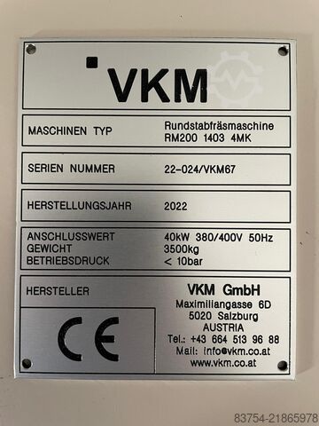 Yuvarlak çubuk haddehanesi VKM RM200 1403 4MK
