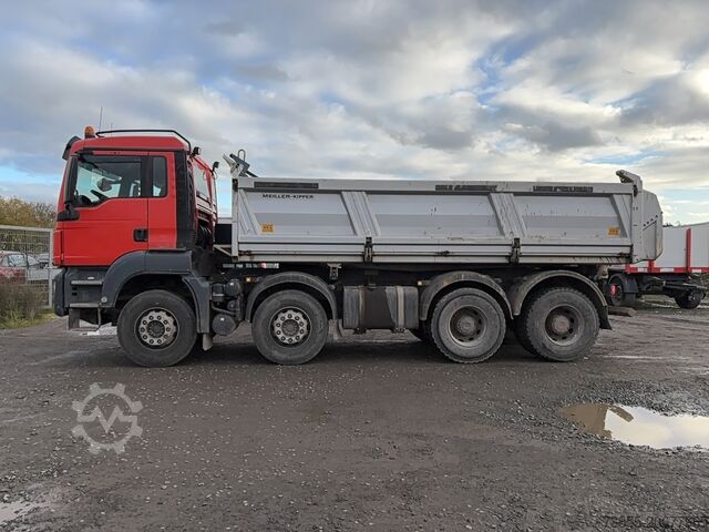 Skraldevogn MAN TGS 35.460 8x4 Meiller 3-way tipper