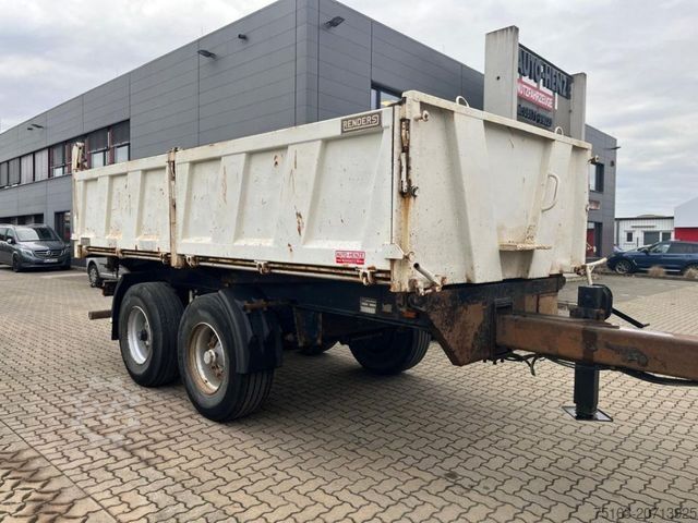 Tresidigt tippvagnssläp RENDERS Tandem-3-Seiten-Kipper RMAD 9-9L Kippanhänger