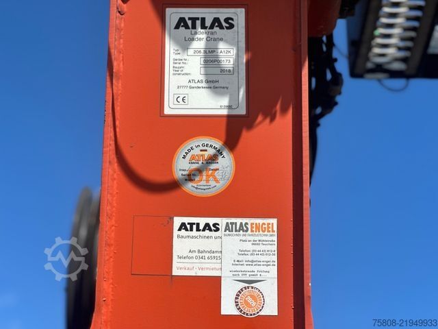 Kamyon üzerine monteli vinç MERCEDES-BENZ Antos 2646 Baustoff Atlas 206.3 Lift/Lenk AHK
