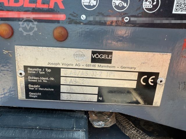 Impianto di miscelazione asfalto VÖGELE Super 1800-2 Nivellierung 650cm Arbeitsbreite