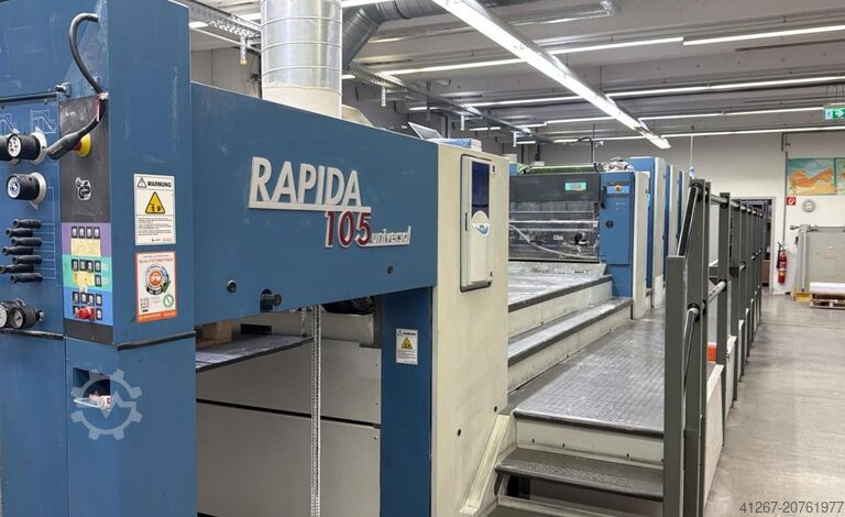 Offset printing machine KBA RAPIDA 105U-4 + L