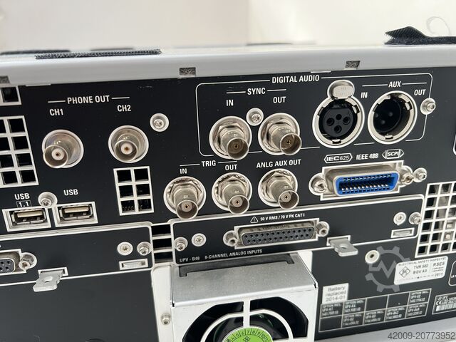 Audio analyzer Rohde & Schwarz UPV K1 K4 U2 B2 B3 B42 B48