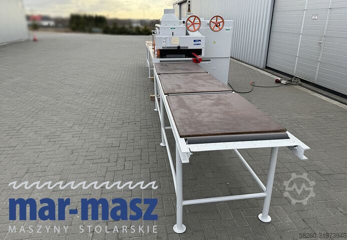 Ketten-Mehrblattkreissäge mit 2 Zuführtischen Torwegge H34 380/120