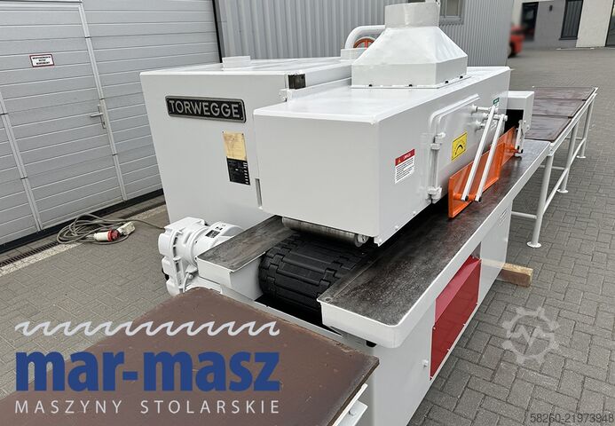 Ketten-Mehrblattkreissäge mit 2 Zuführtischen Torwegge H34 380/120