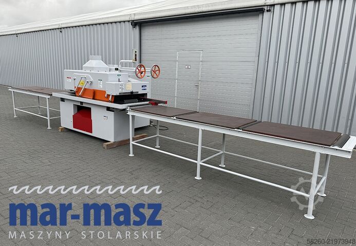 Ketten-Mehrblattkreissäge mit 2 Zuführtischen Torwegge H34 380/120