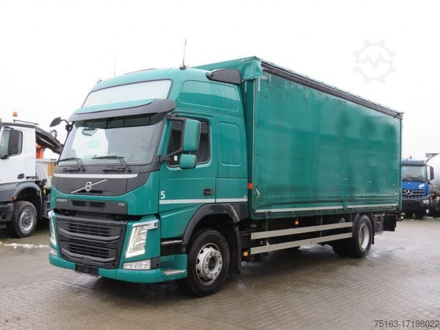 Camión plataforma con toldo VOLVO FM 380 Pritsche LBW LBW 2to Tautli.+Edscha