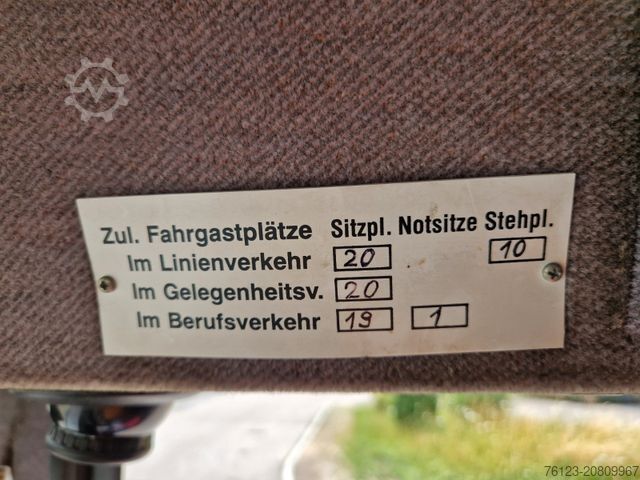 Minibus MERCEDES-BENZ Ernst Auwärter Teamstar Vario 814 H Kennzeichen