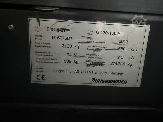 EJC-B 31 ( 3.1T @ 650 MM !! ) JUNGHEINRICH EJC-B 31 ( 3.1T @ 650 MM !! )