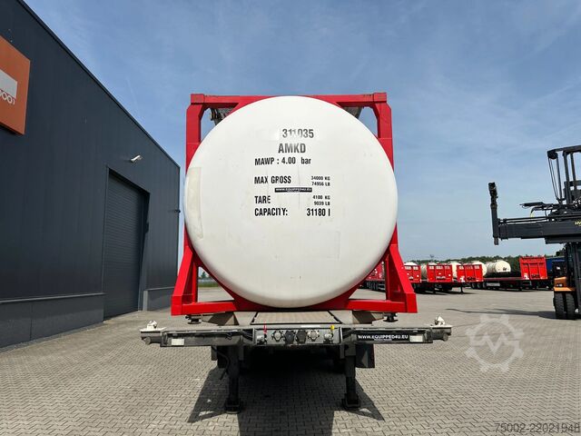 Tartály Van Hool 20FT/30FT ADR CHASSIS + 20FT SWAP TANKCONTAINER...