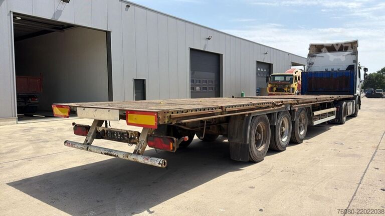 Atrelado da plataforma Krone SD27 (DRUM BRAKES / FREINS TAMBOURS / REMORQUE ...