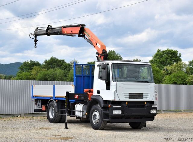 Grue montée sur camion IVECO Eurocargo 180E28 *Pritsche 4,80m + KRAN