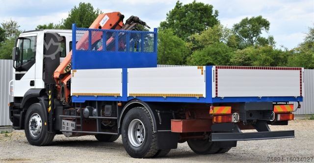 Grue montée sur camion IVECO Eurocargo 180E28 *Pritsche 4,80m + KRAN