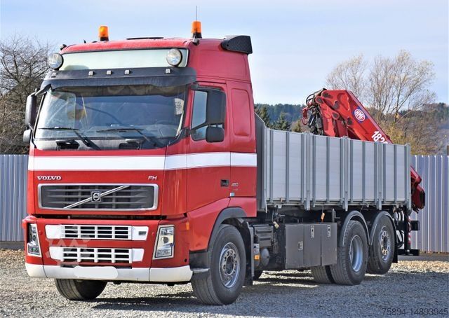 Macara montată pe camion VOLVO FH 480 Kipper 6,20m + HMF 1823 K3 + FUNK