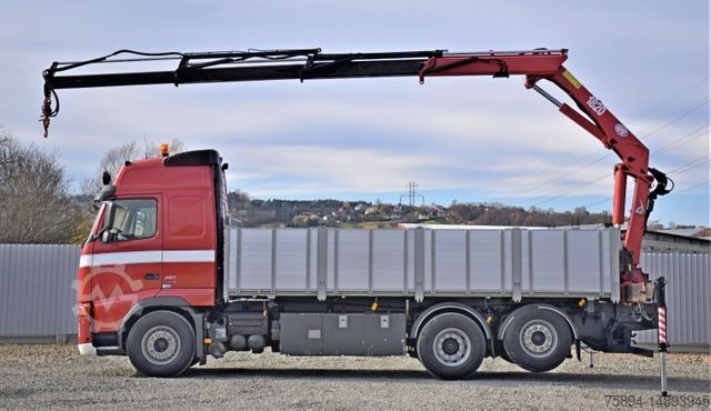 Macara montată pe camion VOLVO FH 480 Kipper 6,20m + HMF 1823 K3 + FUNK